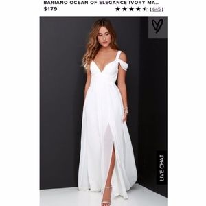 Lulu's Bariano Ocean of Elegance in Ivory maxi